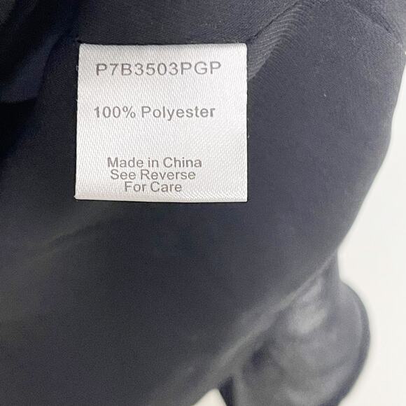 Parker Draped Sleeve Blouse Cold Shoulder Ruffle Pieced Paisley Print Black M - Picture 9 of 12